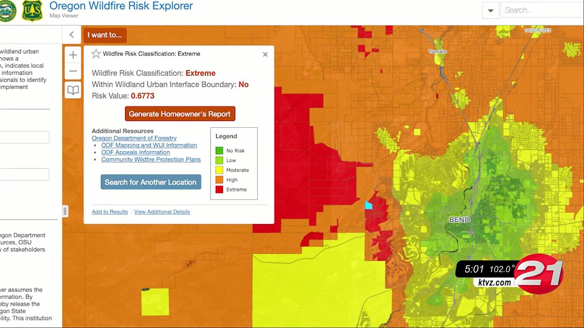 Oregon Dept. of Forestry sets August 10 meeting in Redmond on new wildfire risk map