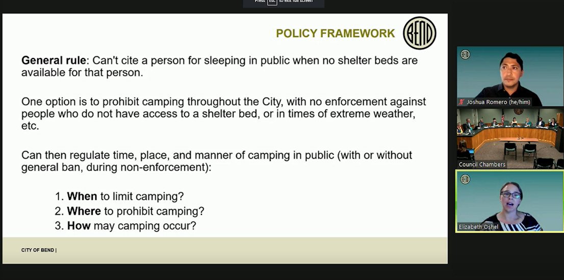 City of Bend sets two open houses as it crafts code to regulate unsanctioned camping on city property
