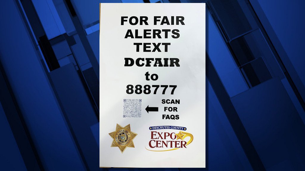 This year, you can sign up for text alerts to your phone for important messages during Deschutes County Fair