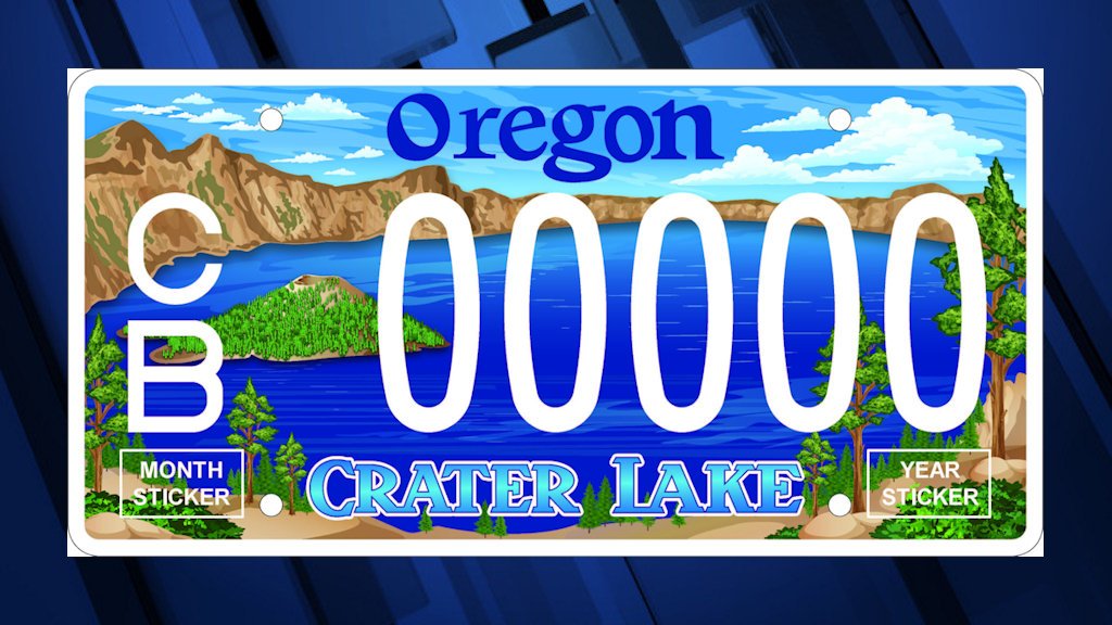 Oregon DMV's Crater Lake license plate gets its first refresh in 20 years