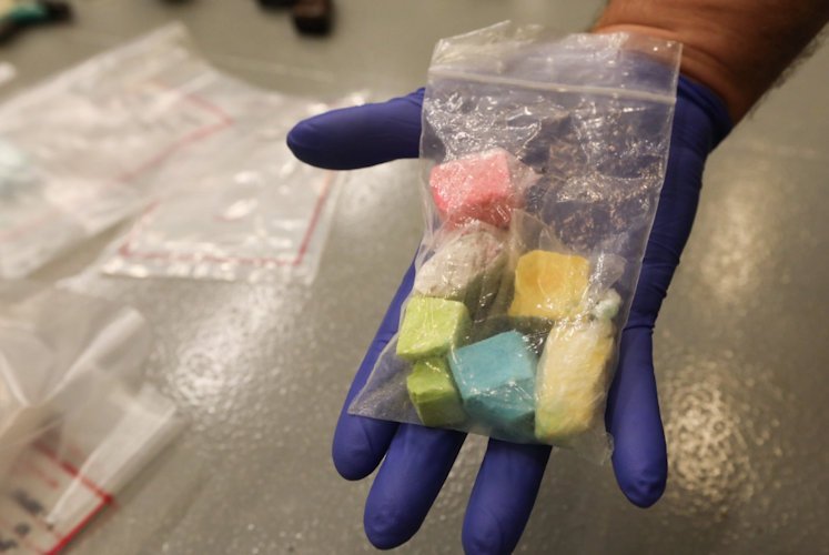 Brightly colored 'rainbow fentanyl' seized by the Multnomah County Sheriff's Office