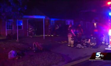 A teenager helped get his baby sister to safety after a fire sparked Monday night at a northwest Oklahoma City home.