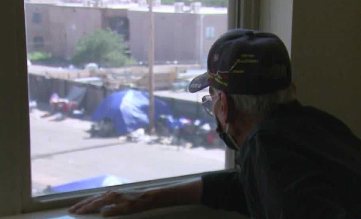<i>KOAT</i><br/>The homeless camping has grown so much in Albuquerque that the sidewalks are now unusable.