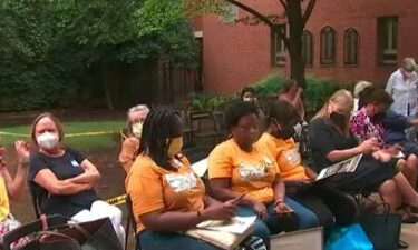 A memorial was held in Atlanta on Saturday to remember victims and survivors of the COVID-19 pandemic.