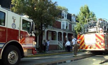 The fire chief said there was smoke and fire on the first floor of the home. When they arrived