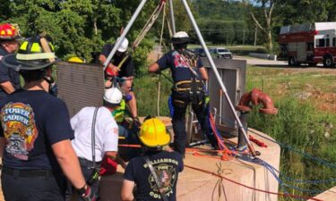 A man was rescued by the Williamson County Rescue Squad