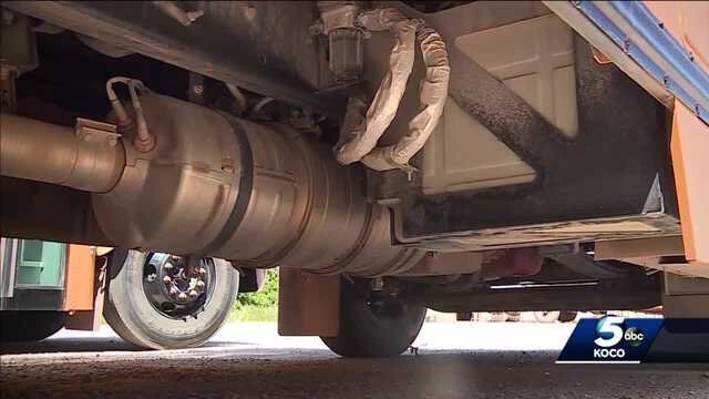 <i>KOCO</i><br/>A local school district has fallen victim to a catalytic converter thief days before school starts. Little Axe Public Schools said four catalytic converters were stolen.