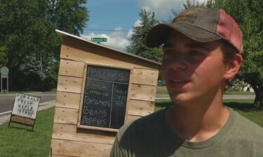 Jacob Geno's veggie stand was cleaned out by thieves several times in the past few weeks