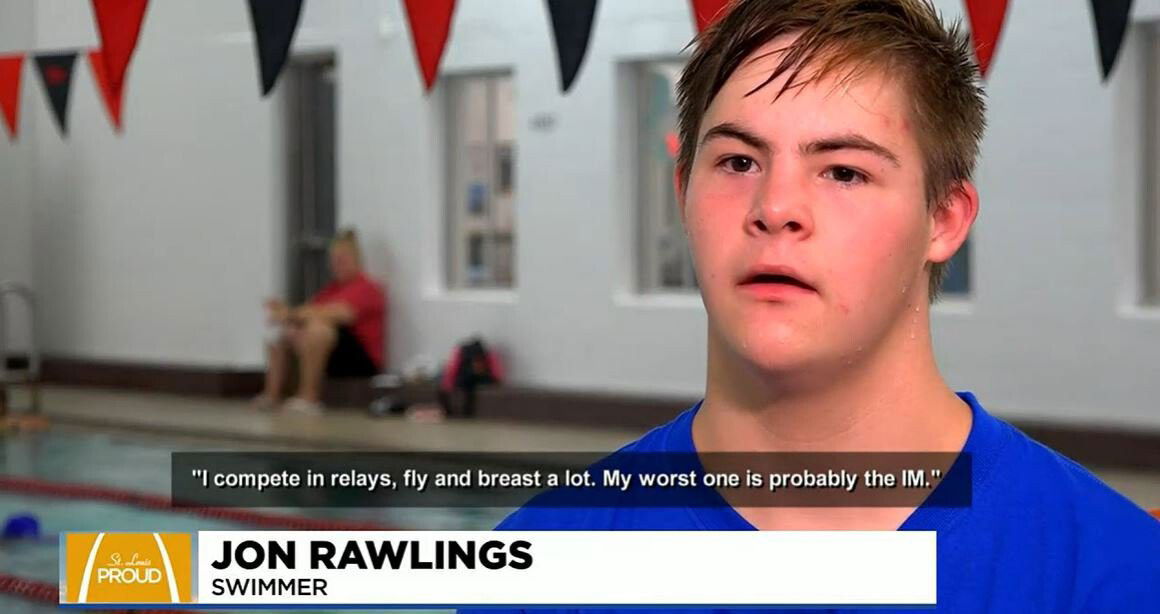<i>KMOV</i><br/>Jon Rawlings is one of the 19 swimmers nationwide to qualify for the the World Down Syndrome Swimming Championship in Portugal.