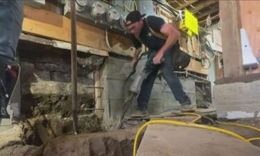 Contractor Dan McCann works on a home in San Francisco. Following multiple thefts