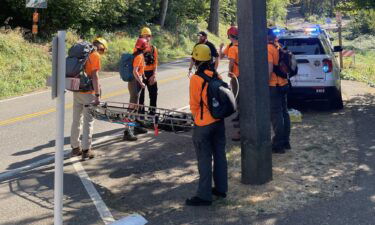 Rescue & Recovery crews on scene after a hiker fell to their death at Angel's Rest trail in Multnomah County.