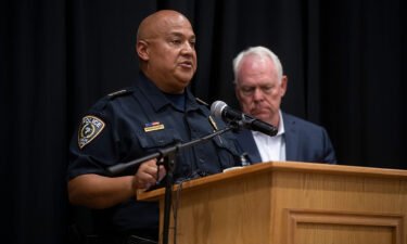 Uvalde police chief Pete Arredondo seen at a press conference on May 24. A termination hearing to decide the fate of Arredondo has been delayed again.