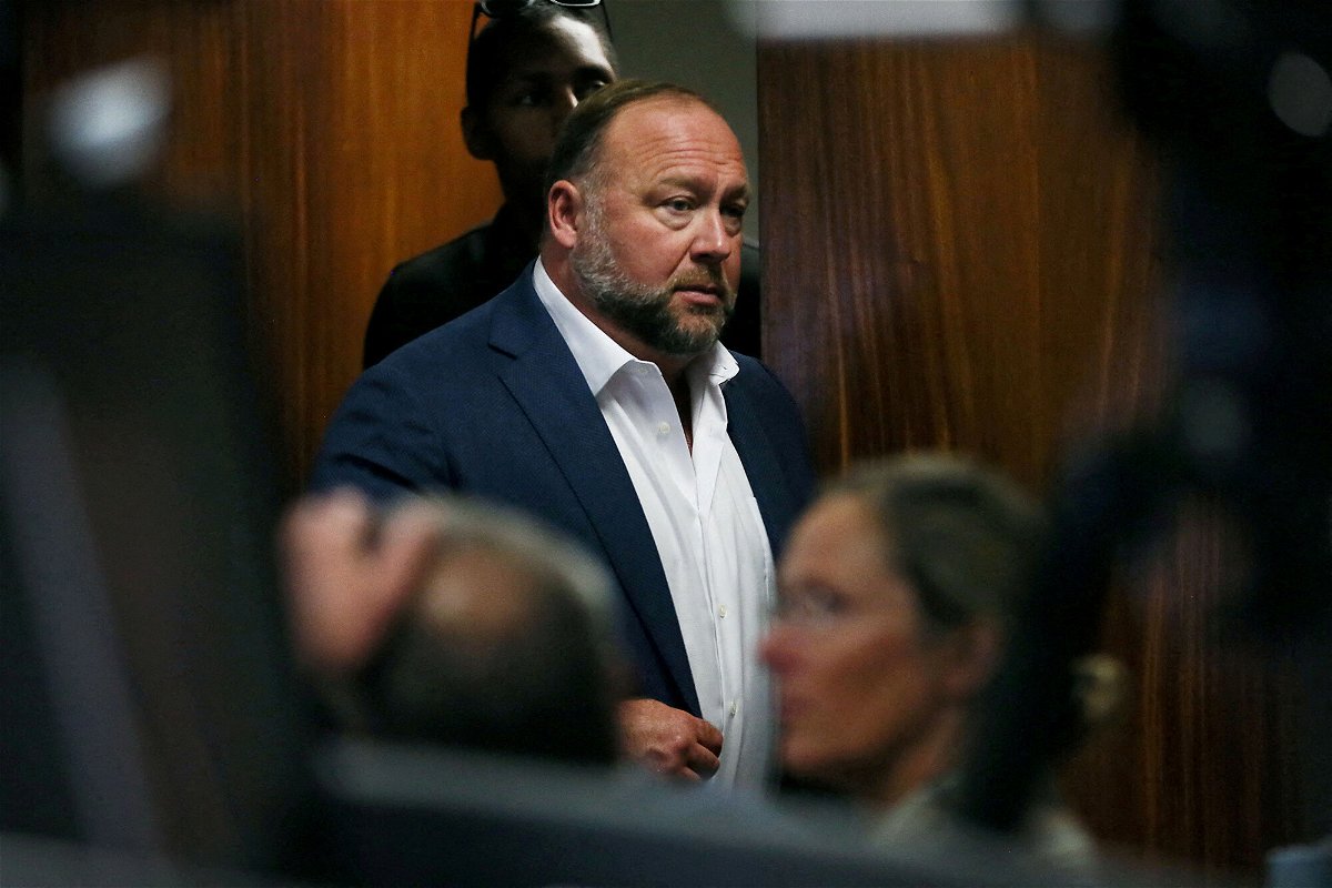 <i>Briana Sanchez/Pool/Reuters</i><br/>The families of Sandy Hook victims allege that Alex Jones' company Free Speech Systems has 