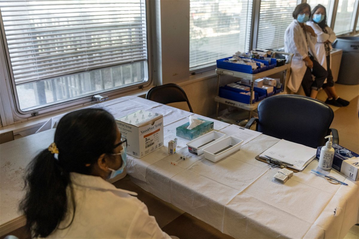 <i>Victor J. Blue/The New York Times/Redux</i><br/>Polio is silently spreading in New York. Pictured is a polio vaccination clinic in Pomona