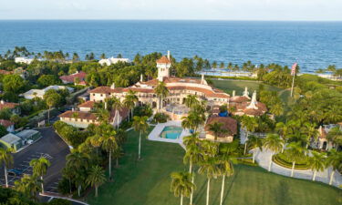 This is an aerial view of Donald Trump's Mar-a-Lago estate on August 10 in Palm Beach
