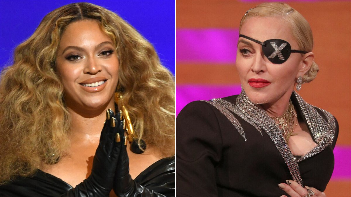 <i>Getty Images</i><br/>Beyoncé paid homage to Madonna in a note thanking her for collaborating on a new 