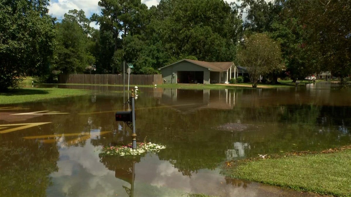 <i>CNN</i><br/>A flooded street is seen in Jackson