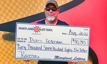 Duane Ketterman won thousands of dollars in the Maryland lottery for the second time in two months.