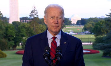 Biden gives a statement from the White House on the killing of al-Zawahiri on Monday