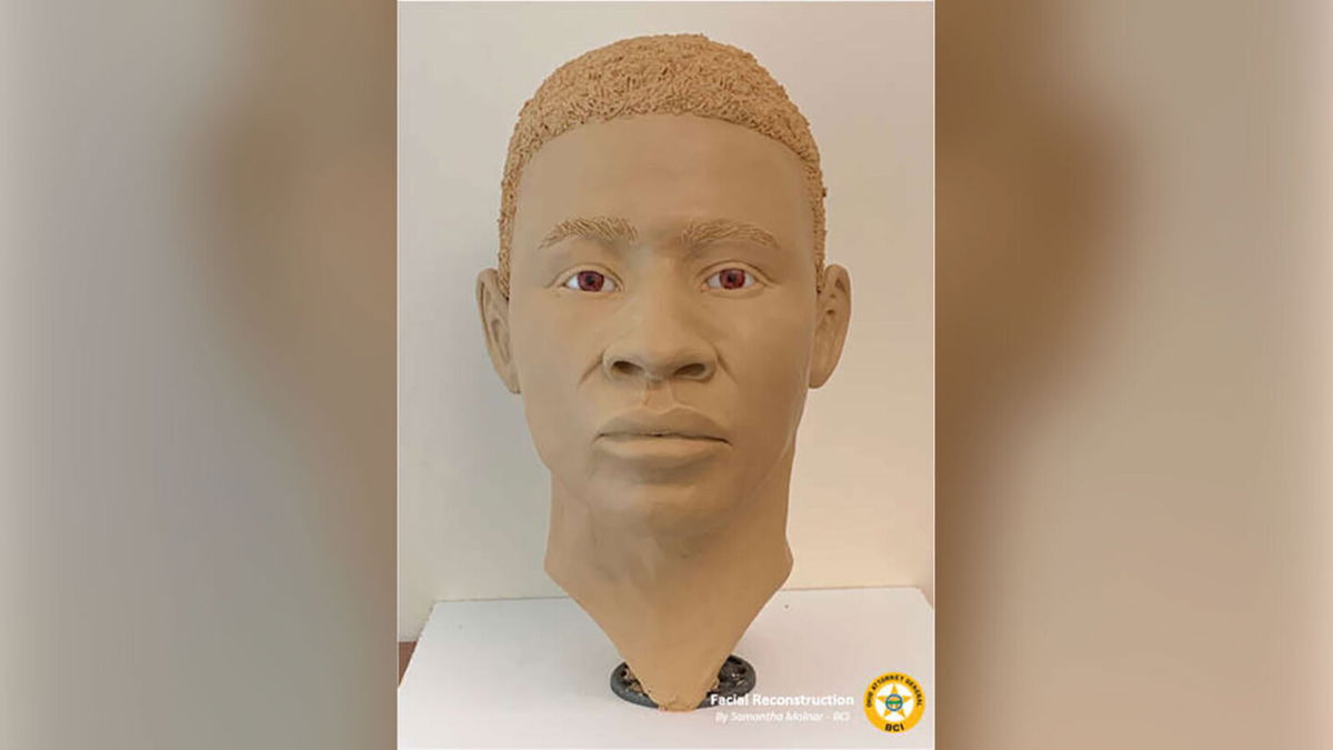 <i>Ohio Attorney General's Bureau of Criminal Investigation</i><br/>Ohio officials are hoping a clay facial reconstruction may elicit new tips to help identify a cold case subject.