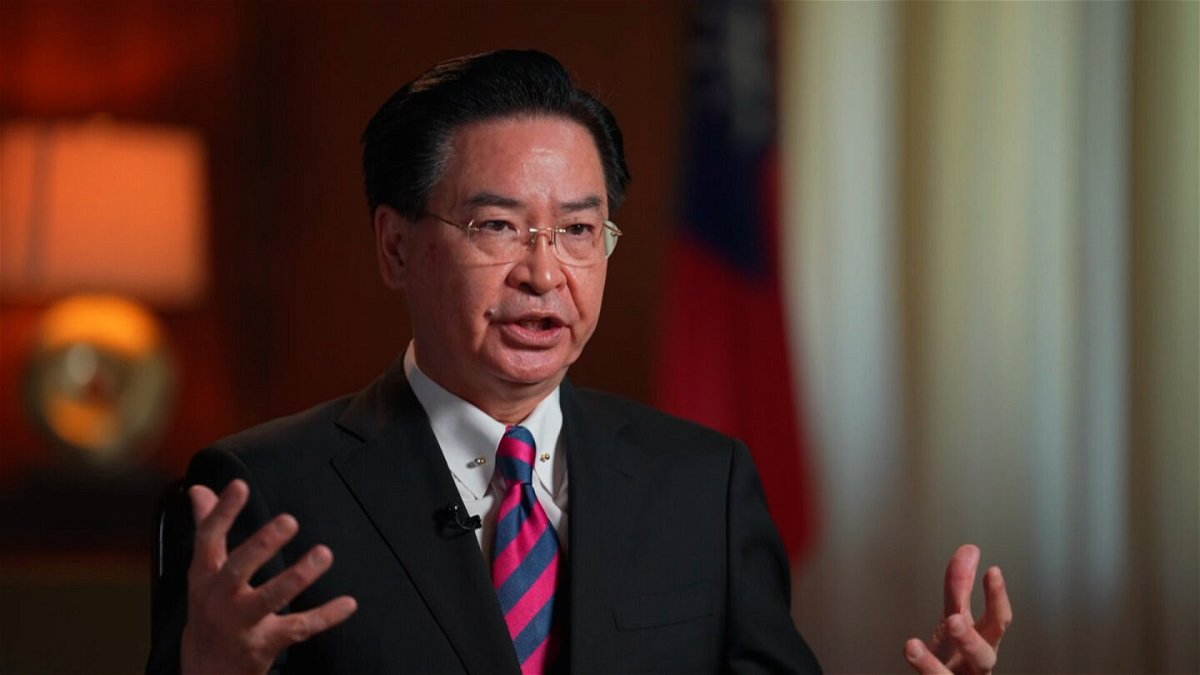 <i>CNN</i><br/>Taiwan Foreign Minister Joseph Wu is interviewed by CNN. Wu told CNN in an interview August 8 that China's threat to Taiwan is 