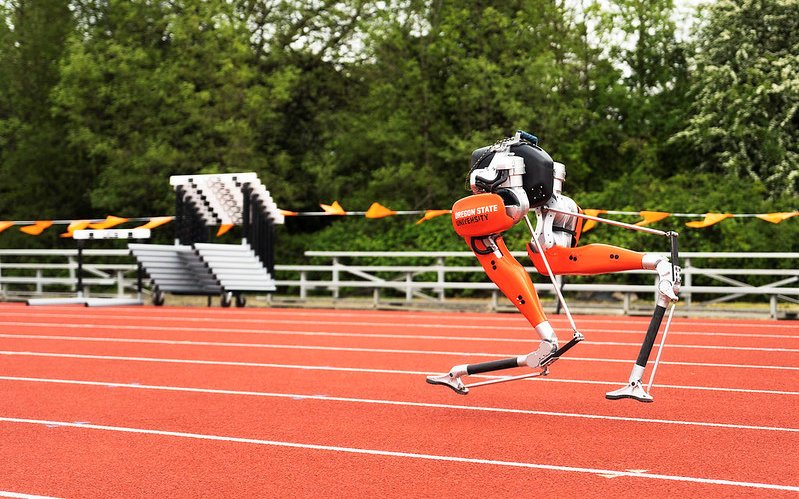 Cassie the bipedal robot turned in a Guinness-record time of 24.73 seconds for 100 meters