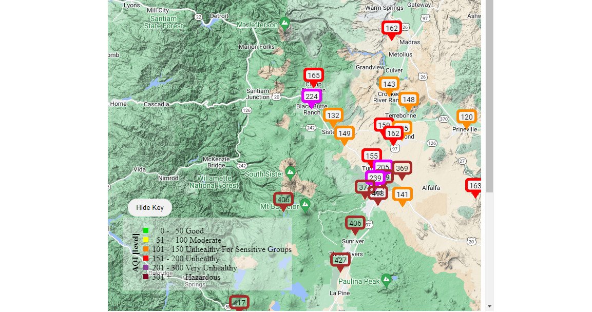 DEQ extends air quality advisory as smoke worsens, much of C.O. at ‘hazardous’ levels; impacts being felt