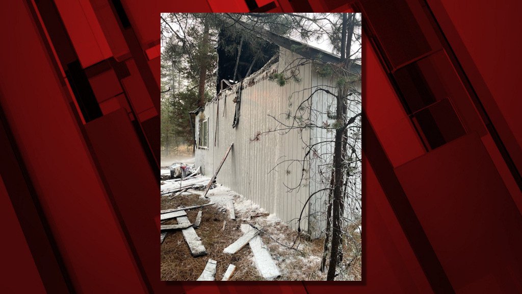 Neighbor saw lightning hit roof of detached workshop on Monday