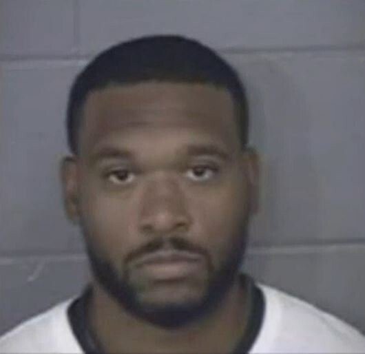 <i>Wyandotte County jail/KCTV</i><br/>Deotis Anthony Brown has been a KCK police officer since 2017 and is now facing five felony charges out of two counties for domestic violence.