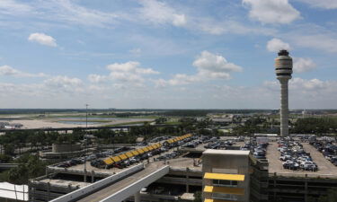 The FAA is investigating the incident that happened at Orlando International Airport on August 17. The control tower of the Orlando International Airport is pictured here in June of 2017.