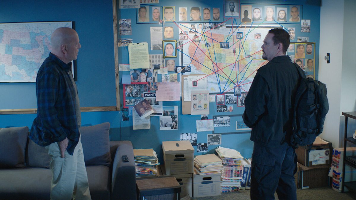 <i>Courtesy of Lionsgate</i><br/>Bruce Willis and Kevin Dillon in 'Wire Room'