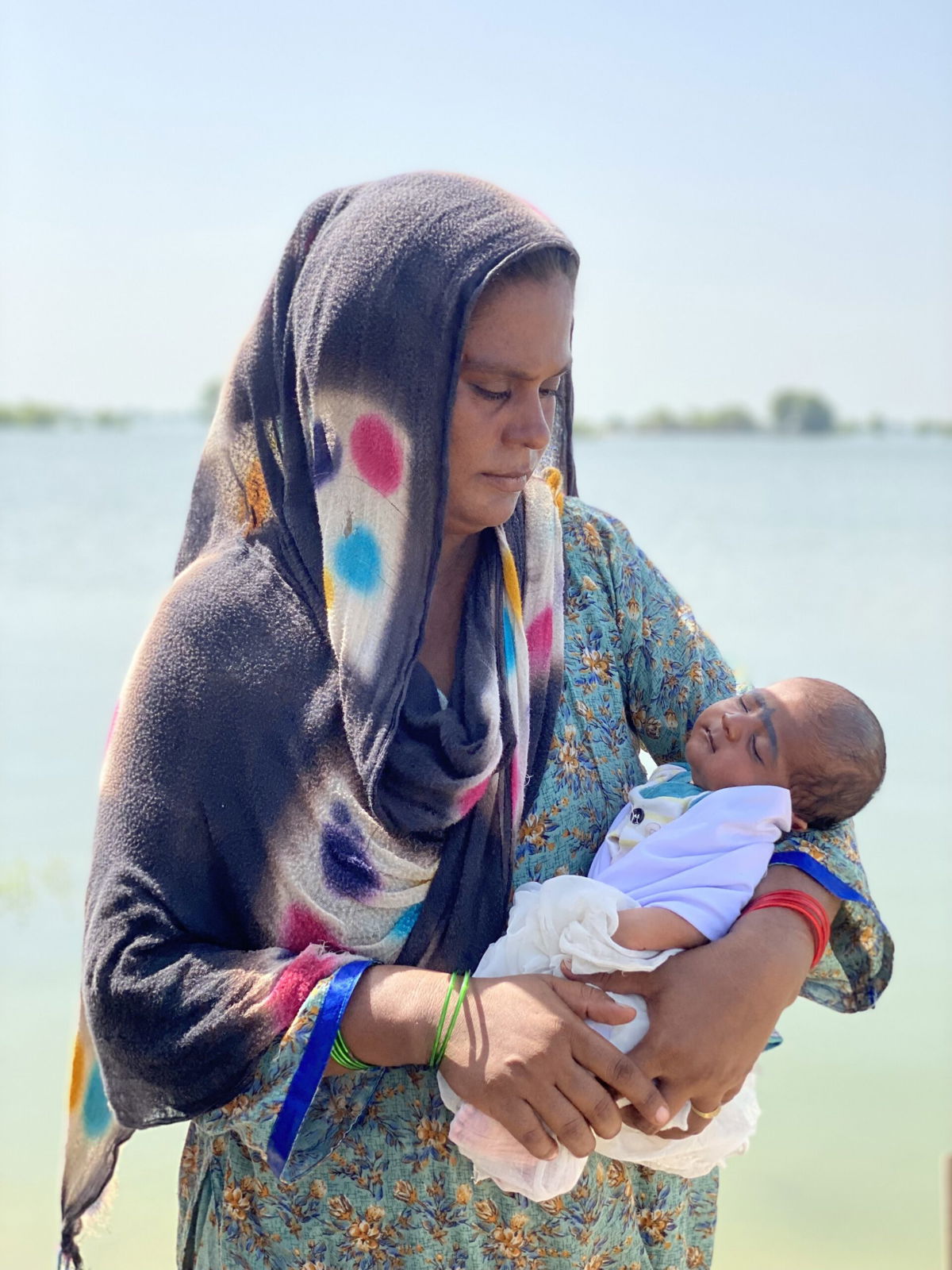 <i>Javed Iqbal/CNN</i><br/>Kainat Solangi and her 24-day-old infant