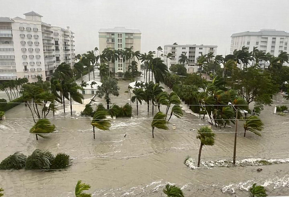 <i>City of Naples</i><br/>Hurricane Ian made landfall along the southwestern coast of Florida as a powerful Category 4 storm on September 28 but has now weakened to a tropical storm.