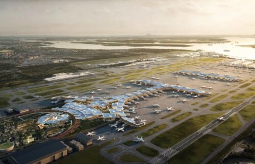 Singapore Changi Airport's expansion plans are seen in this rendering.