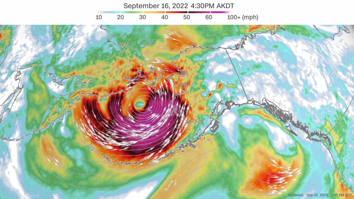 <i>CNN Weather</i><br/>The remnants of Typhoon Merbok are expected to hit Alaska on September 16 and into the weekend.
