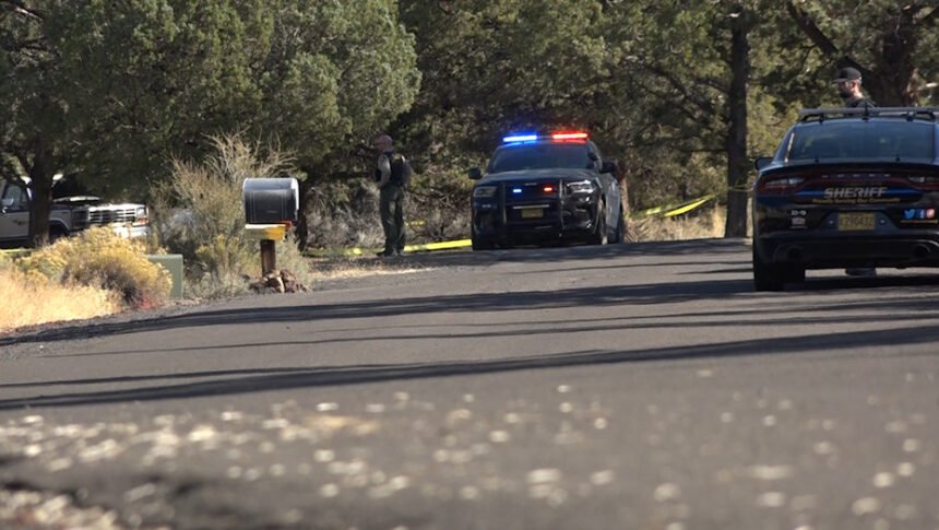 Police on scene Oct. 9 of fatal shooting of resident on Los Serranos Drive east of Bend
