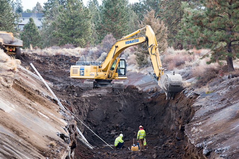 Phase 1 work on Central Oregon Irrigation District piping