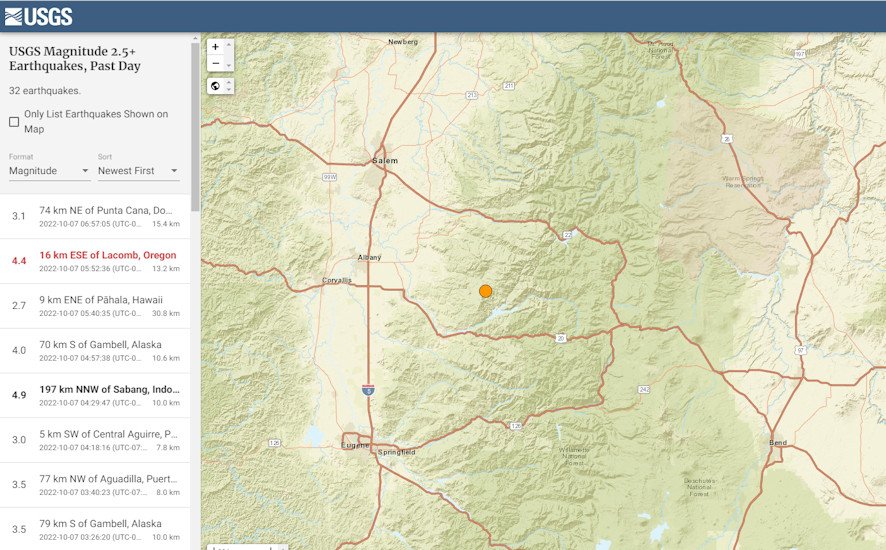 Earthquake in Linn County Friday morning was felt by some residents