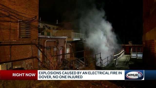 <i>WMUR</i><br/>Firefighters in Dover are investigating the cause of underground fires that set off explosions late Sunday night.