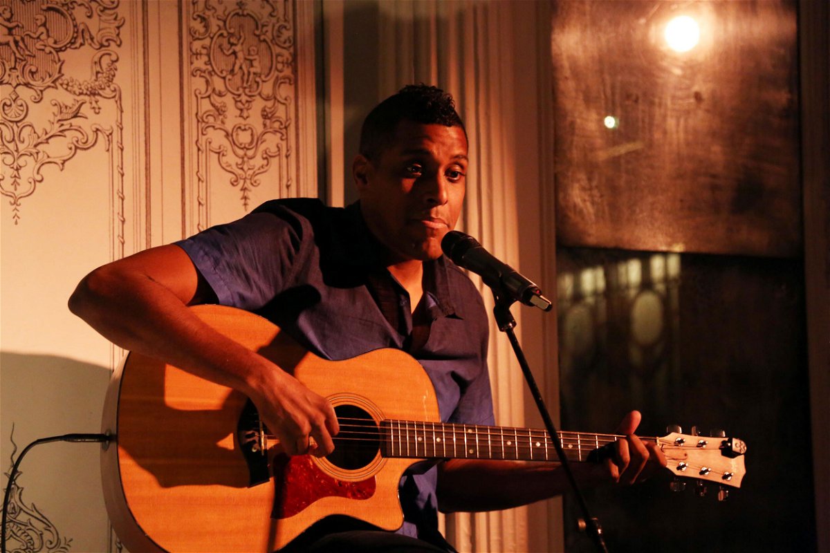 <i>Johnny Nunez/WireImage/Getty Images</i><br/>Haitian singer and musician Mikaben has died following a medical incident on stage in Paris. Mikaben is seen here performing in 2015.