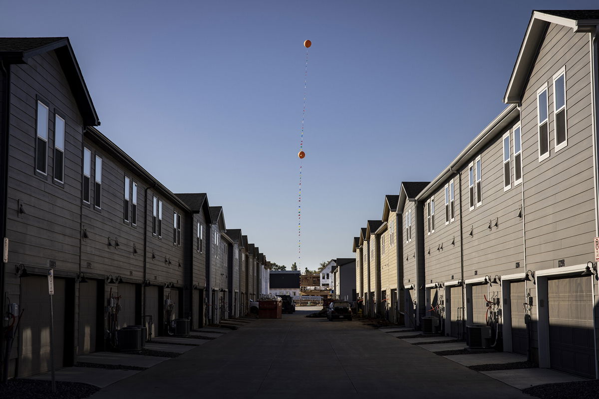 <i>Chet Strange/Bloomberg/Getty Images</i><br/>New home sales fell in September amid rising mortgage rates that have pushed some buyers away from the housing market. Homes under construction at a new development in Thornton