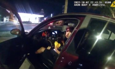 Erik Cantu is seen in police body camera video released by the San Antonio Police Department.