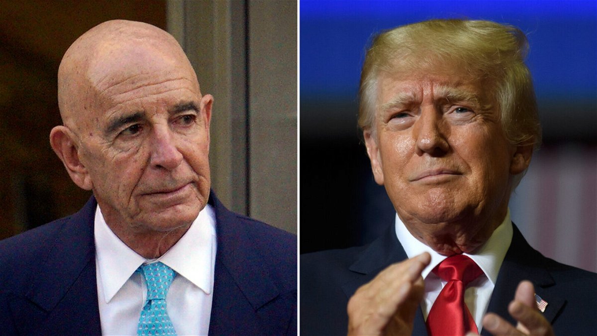 <i>AP/Getty Images</i><br/>Longtime Donald Trump ally Tom Barrack testified that he had mixed reactions to the former President’s rhetoric on the campaign trail and in the White House as he took the stand during his foreign lobbying trial.
