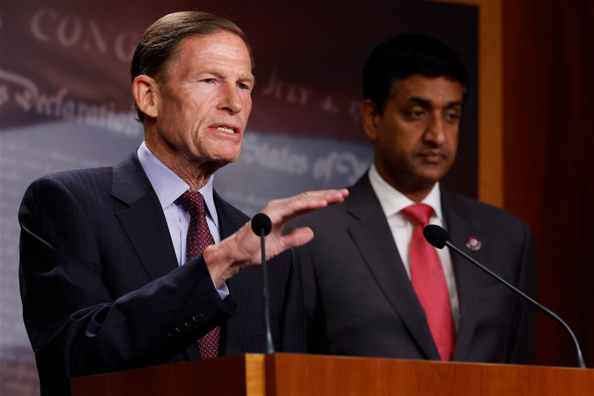 <i>Chip Somodevilla/Getty Images</i><br/>Sen. Richard Blumenthal says Wednesday that he's been talking to Republicans about his bill to halt arms sales to Saudi Arabia.