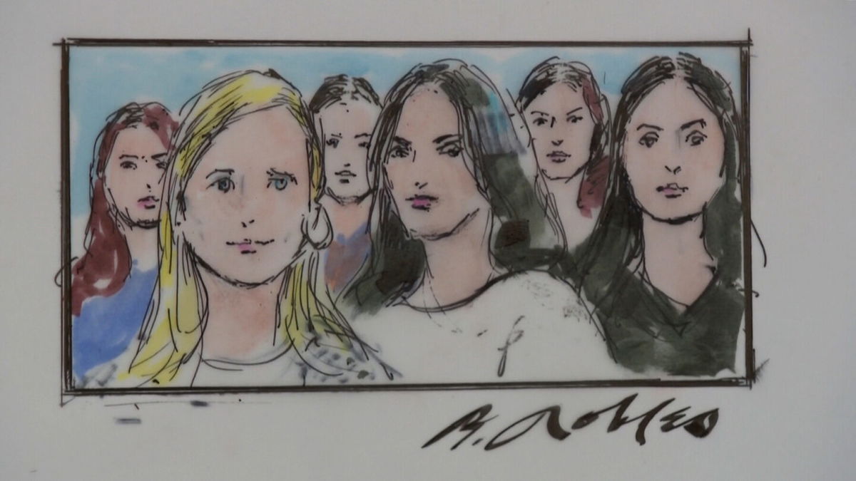 <i>Sketch by Bill Robles</i><br/>Prosecutors showed images of some of the accusers who are expected to testify at Harvey Weinstein's sexual assault trial in Los Angeles over the coming weeks.