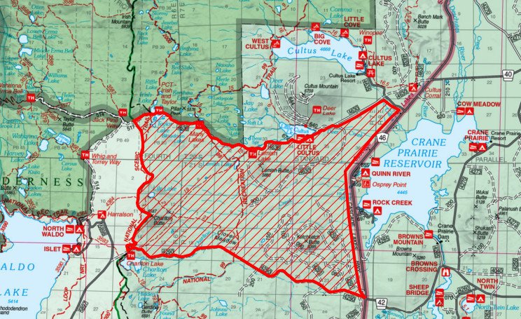 Deschutes National Forest reduces Cedar Creek Fire emergency closure area