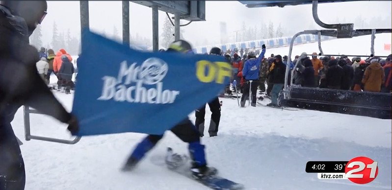 Mt. Bachelor crowd warmly welcomes cold and windy opening-day snowstorm