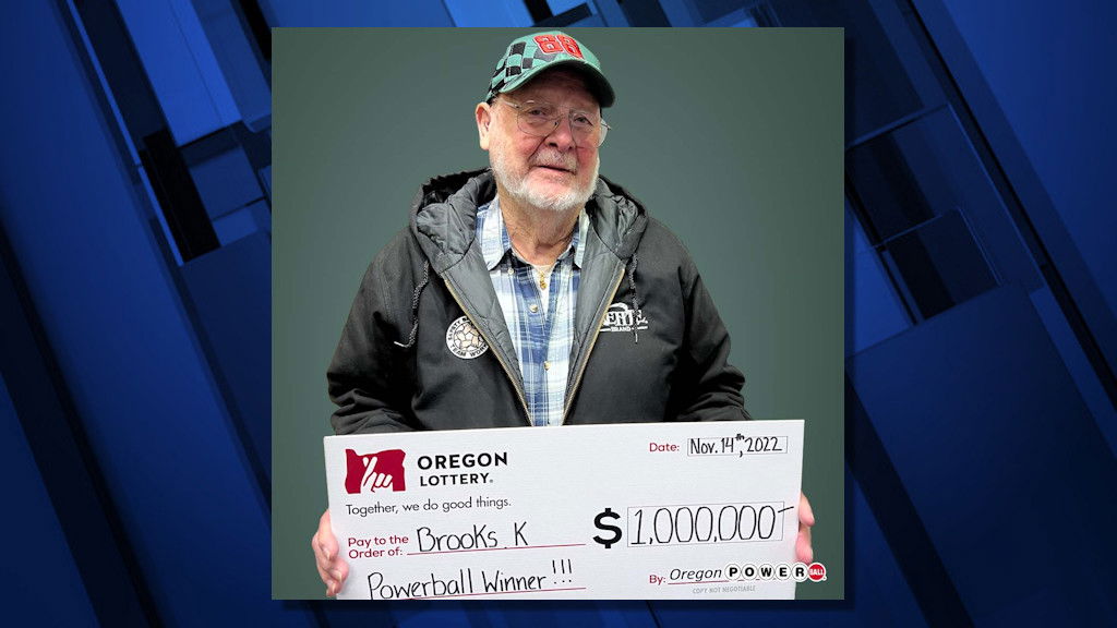 Oregon Lottery $1 million Powerball winner Brooks Keebey