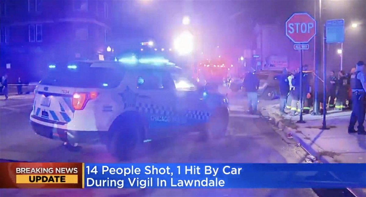 <i>WBBM</i><br/>Fourteen people - including three children - were shot during a mass shooting Monday night on the city's West Side.