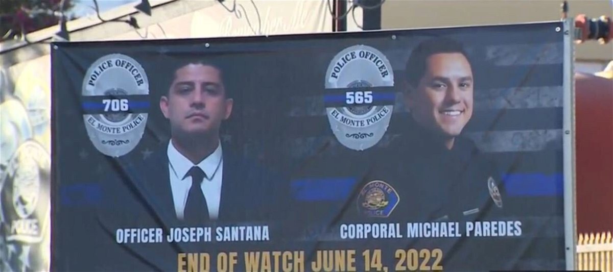 <i>KCAL</i><br/>The widow of slain El Monte Police Sgt. Michael Paredes and her attorney are scheduled to announce legal action against L.A. County District Attorney George Gascón and the county Tuesday over the sergeant's shooting death in June.